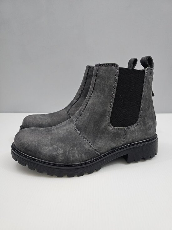 Josef Seibel Shoes - Josef Seibel Marta 06 Chelsea Ankle Boot Womens EU 39 Gray Leather Lug Sole NEW